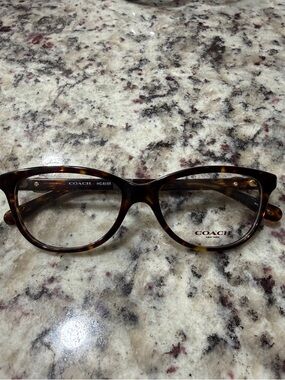 Coach Women's Tortoise Shell Cat-Eye Glasses - Brown